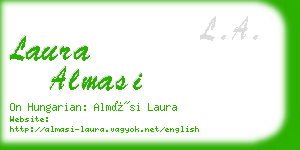 laura almasi business card